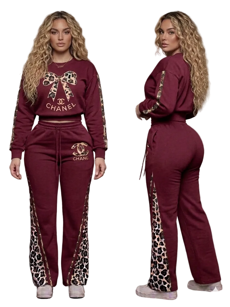 Wild Luxe Office or Lounge Set (Burgundy)
