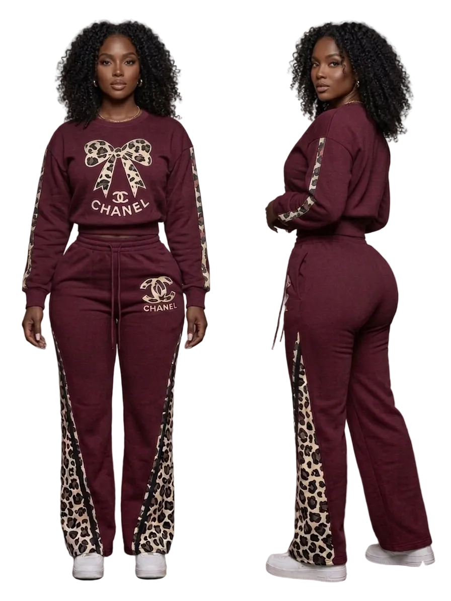 Wild Luxe Office or Lounge Set (Burgundy)