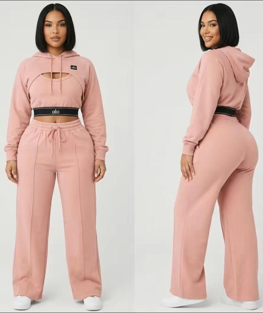 Rosy Pink 3 Piece Set