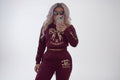 Wild Luxe Office or Lounge Set (Burgundy)
